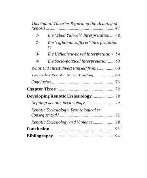 Kenotic Ecclesiology index 3